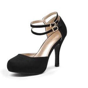 Dream Pairs Black Ankle Strap Heels